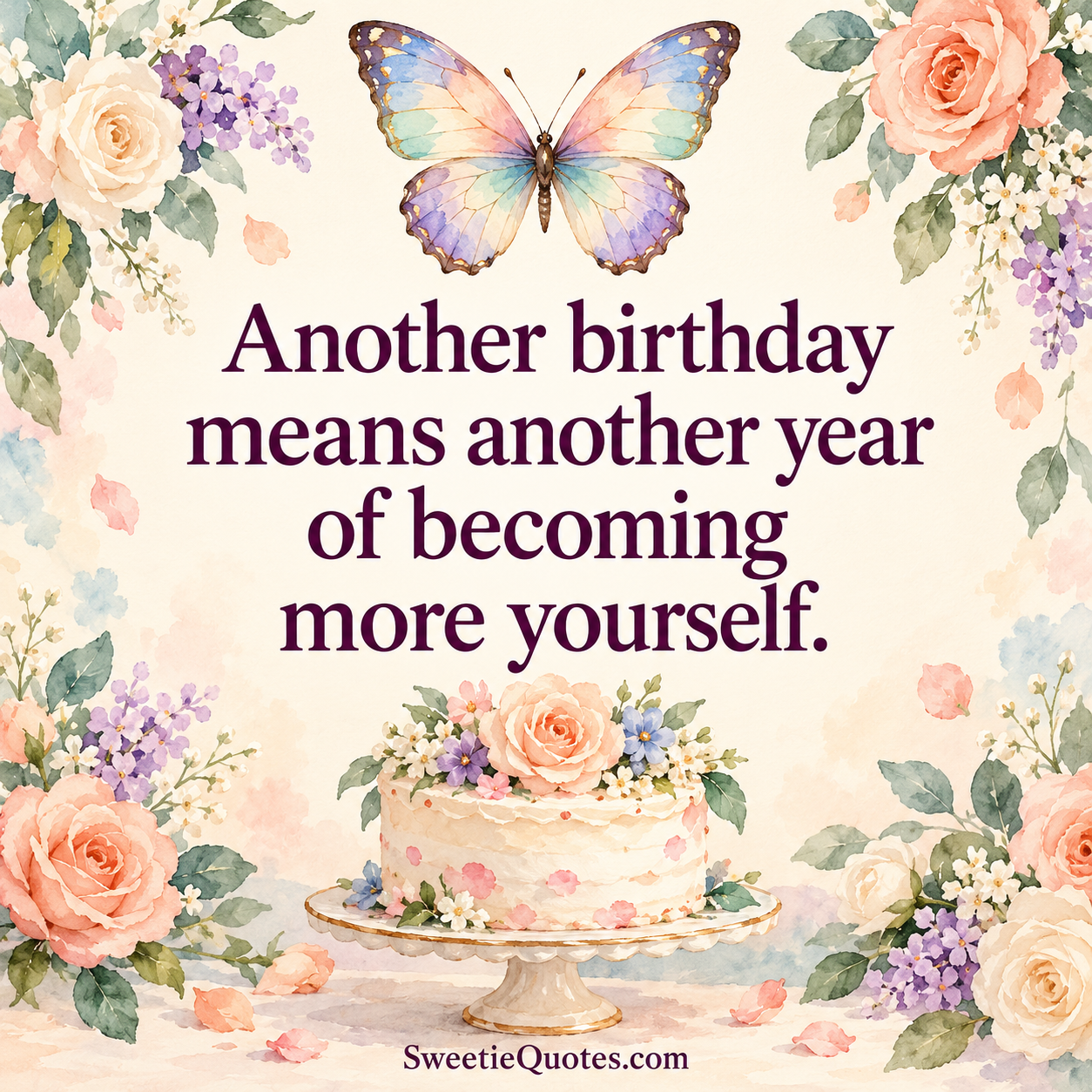 Another birthday means another year of becoming more yourself.