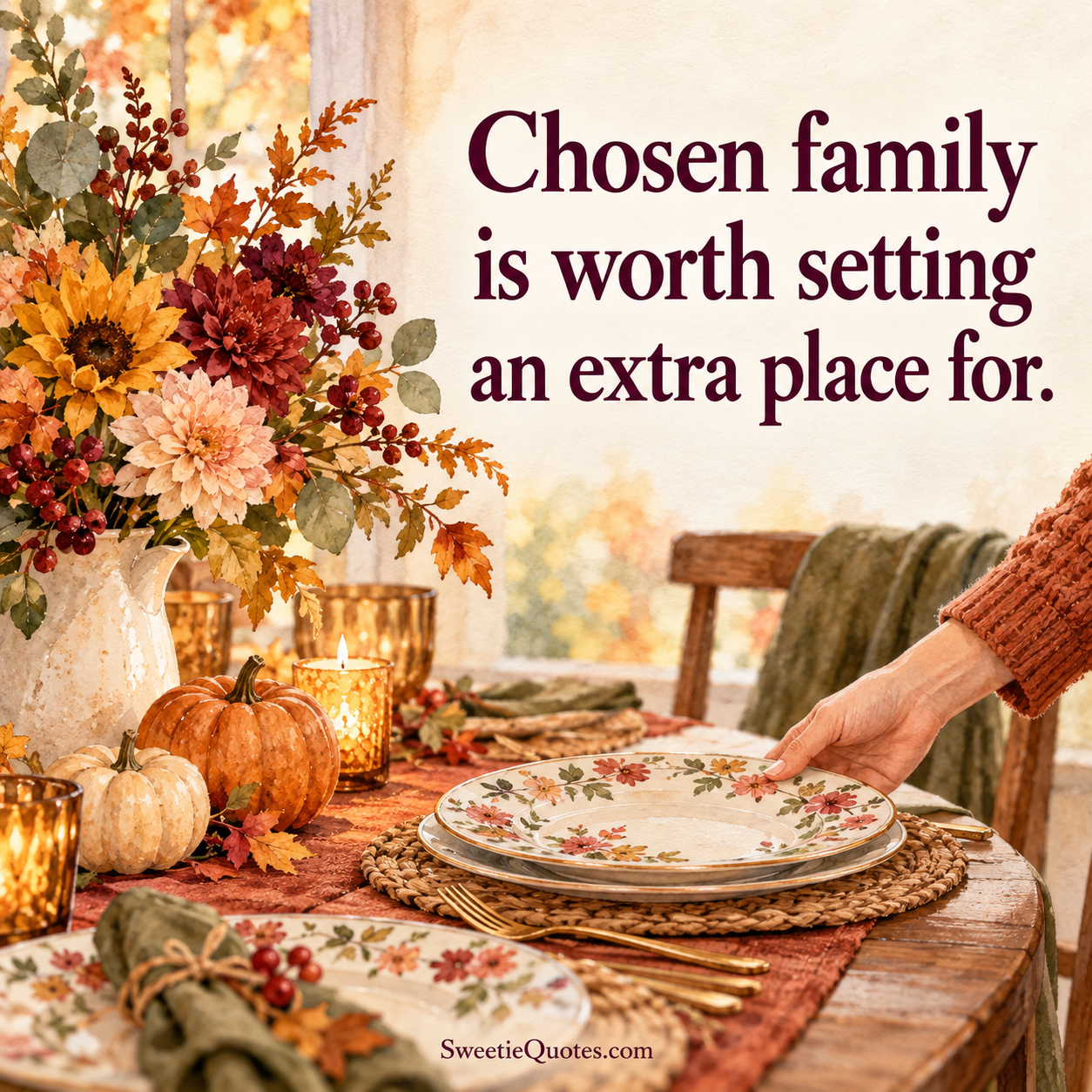 Chosen family is worth setting an extra place for.