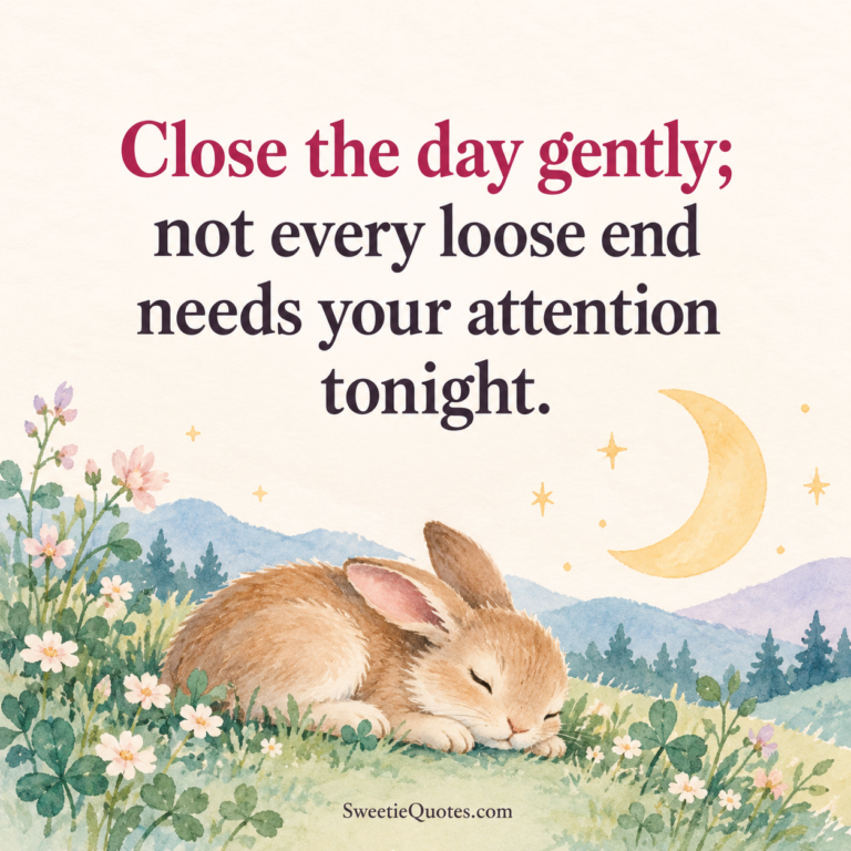 Close the day gently; not every loose end needs your attention tonight.
