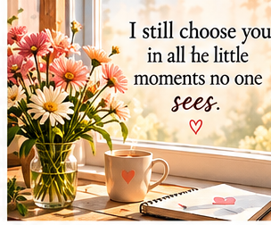 I still choose you in all the little moments no one sees.