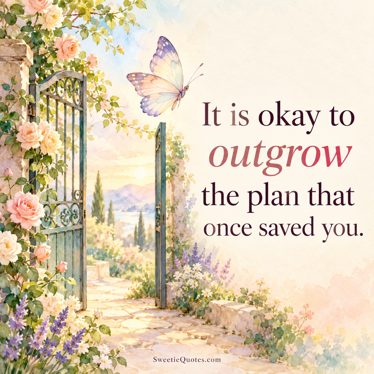 It is okay to outgrow the plan that once saved you.