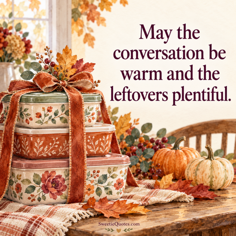May the conversation be warm and the leftovers plentiful.