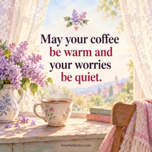 May your coffee be warm and your worries be quiet.