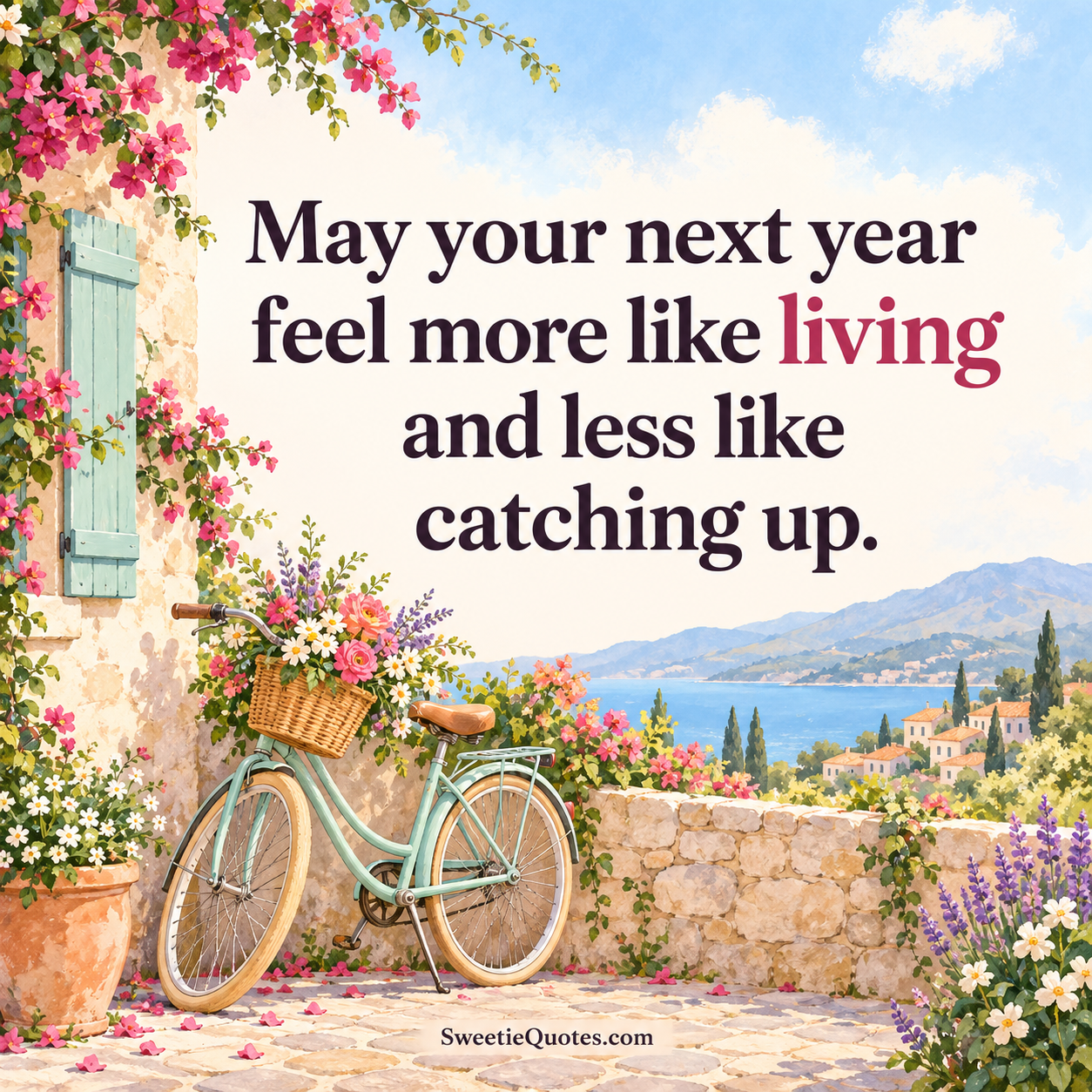 May your next year feel more like living and less like catching up.