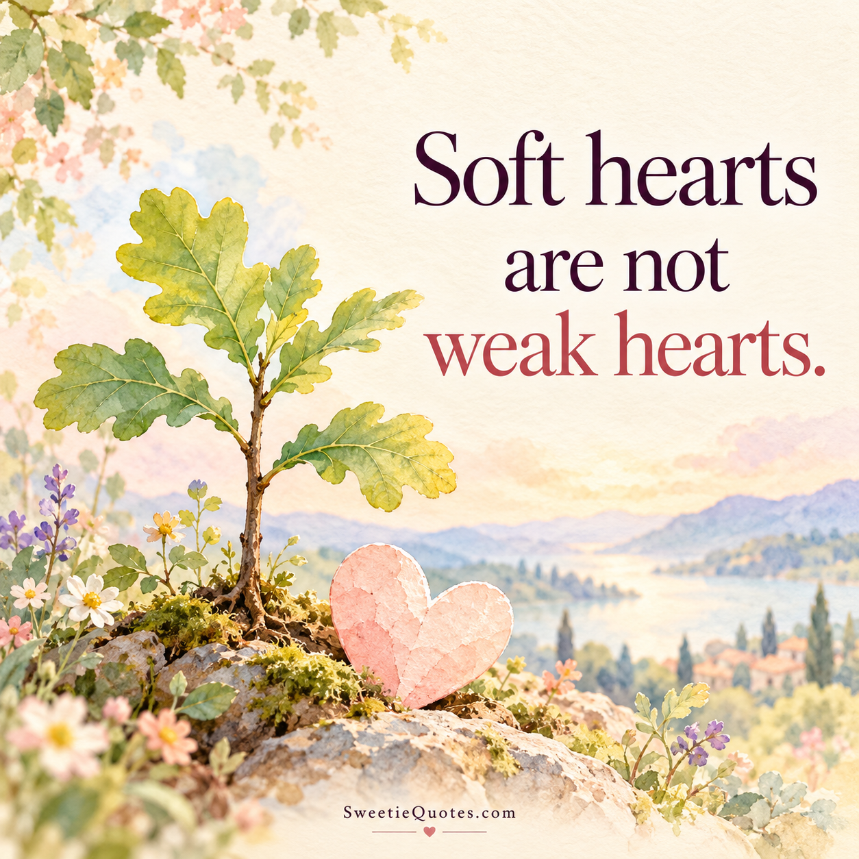 Soft hearts are not weak hearts.