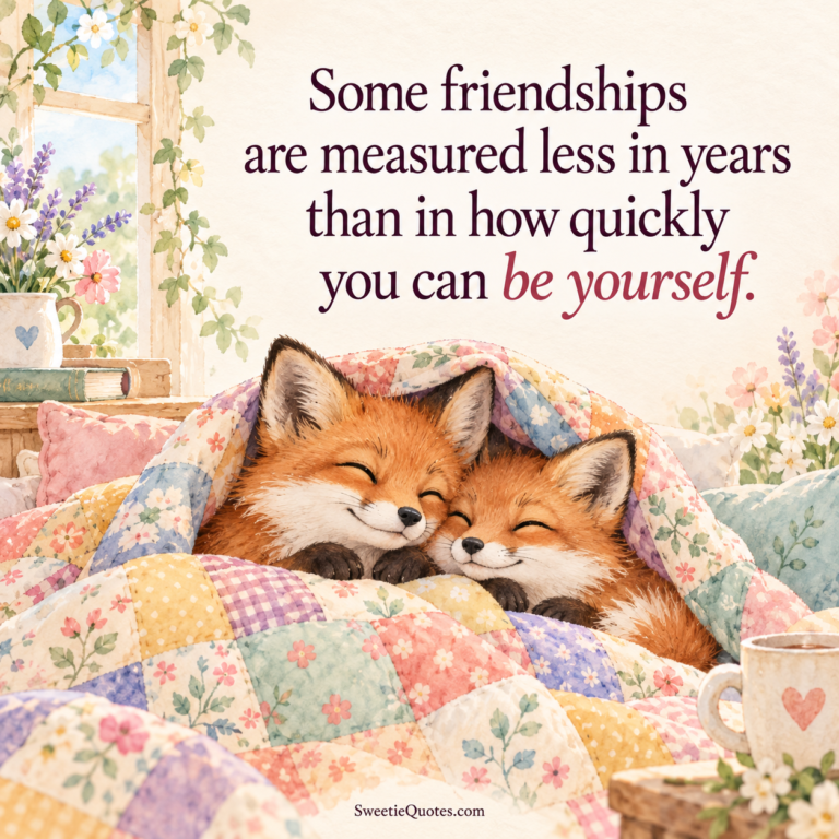 Some friendships are measured less in years than in how quickly you can be yourself.