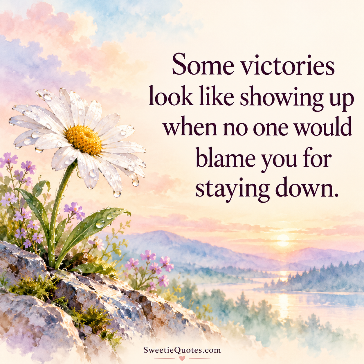 Some victories look like showing up when no one would blame you for staying down.
