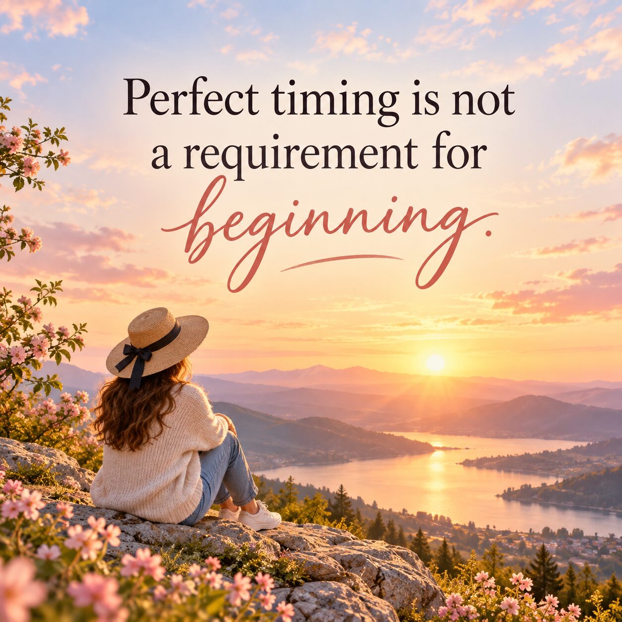 Perfect timing is not a requirement for beginning.