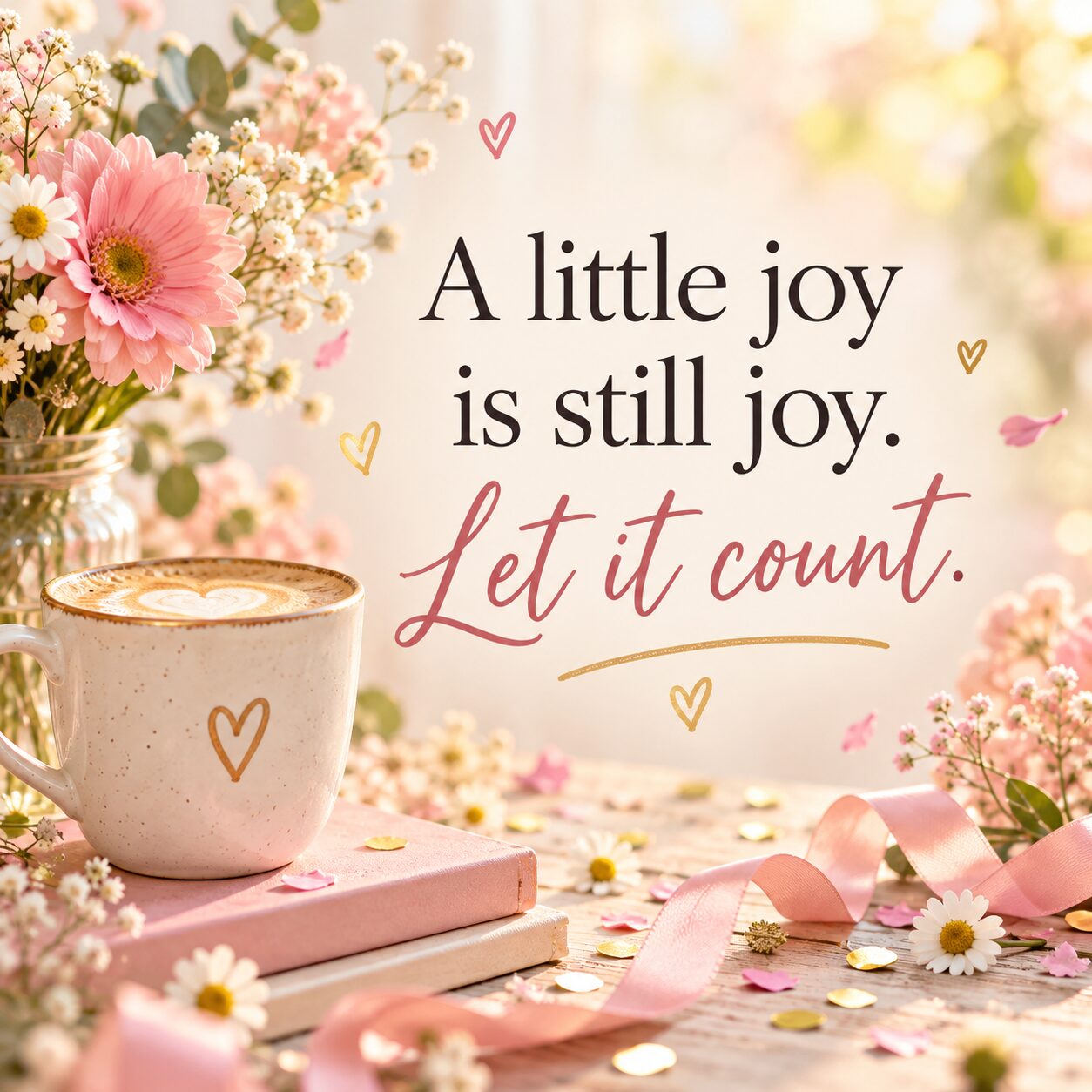 A little joy is still joy. Let it count.