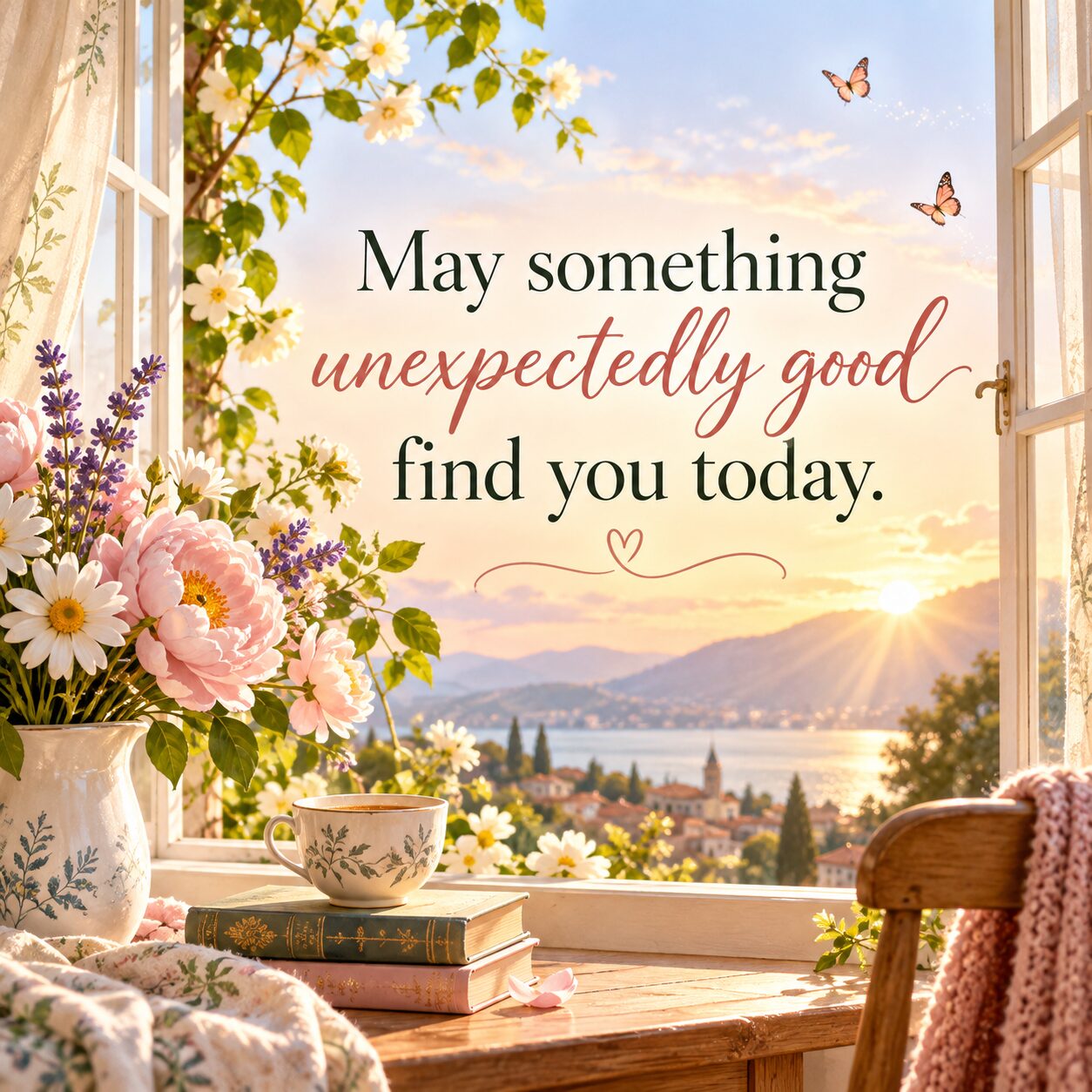 May something unexpectedly good find you today.