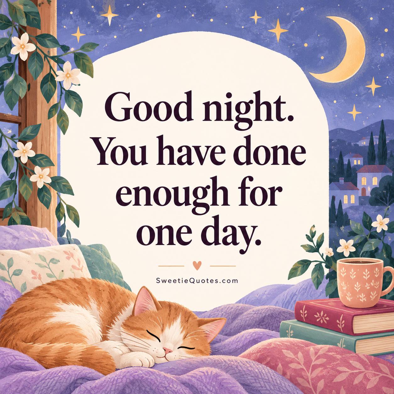 Good night. You have done enough for one day.