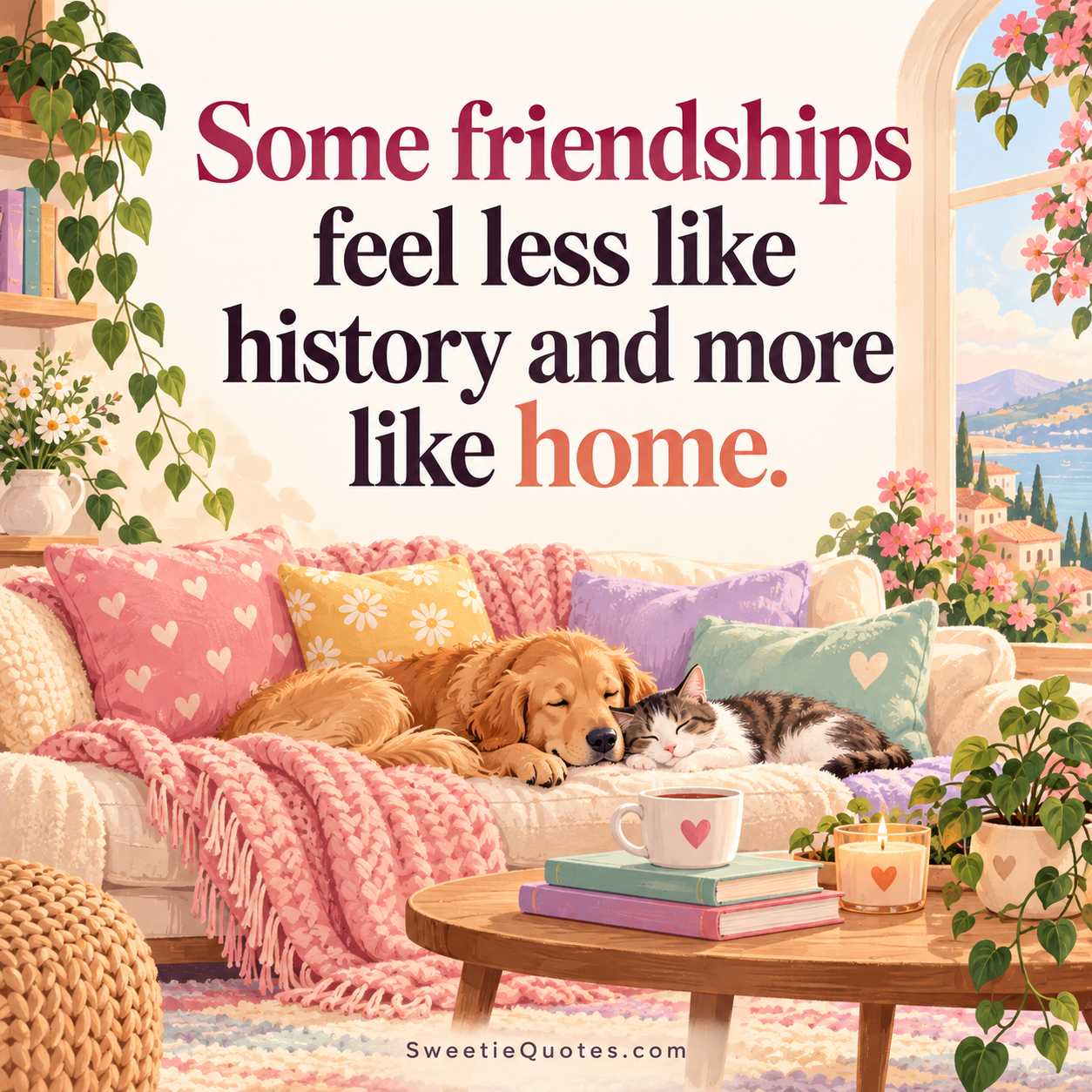 Some friendships feel less like history and more like home.