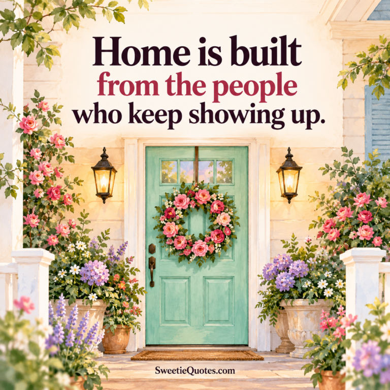 Home is built from the people who keep showing up.