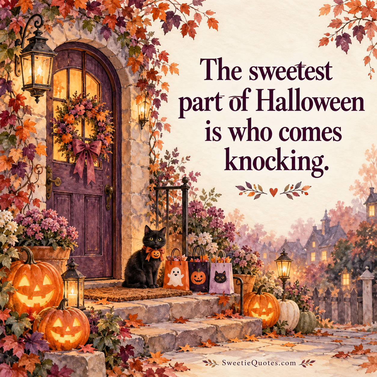The sweetest part of Halloween is who comes knocking.
