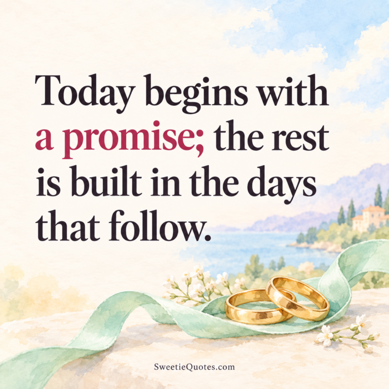 Today begins with a promise; the rest is built in the days that follow.